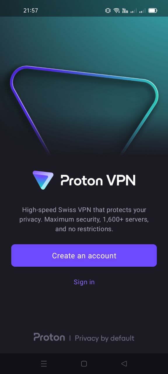 Mở ứng dụng ProtonVPN và đăng nhập