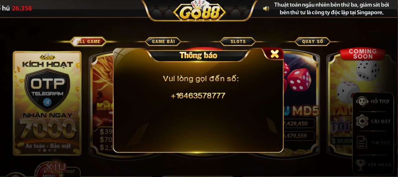 Go88 dừng hoạt động vì sao, Go88 thay đổi hotline mới